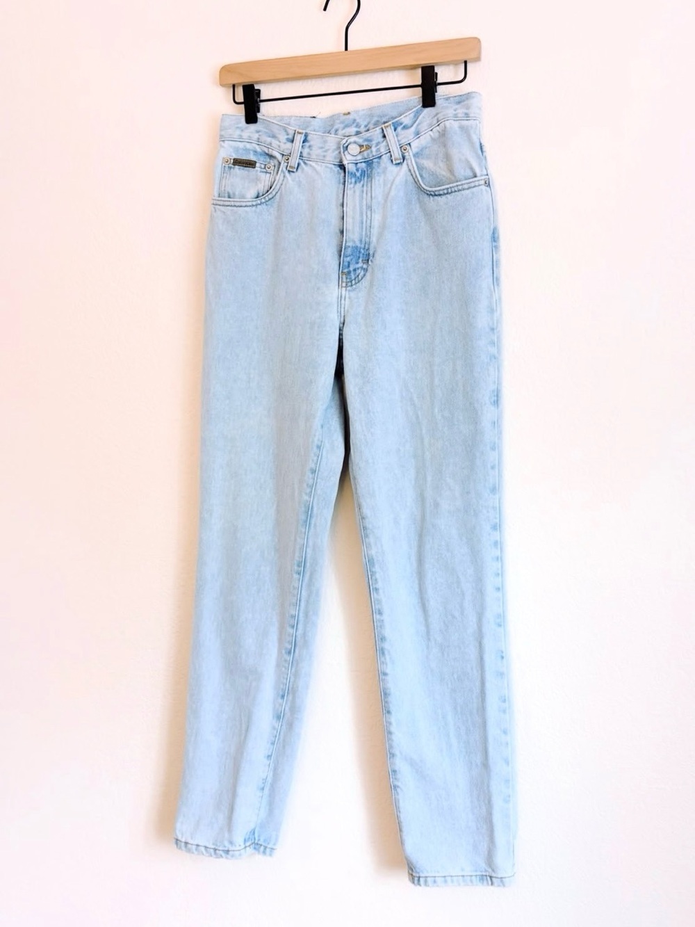 Vintage Calvin Klein Straight Leg Classic High-Rise Light Blue Women’s Jeans